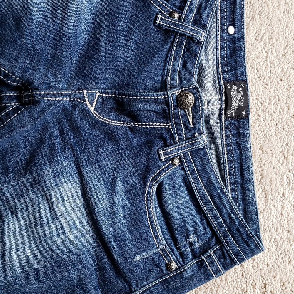 Express Women's Distressed Bootcut jeans - Picture 2 of 6